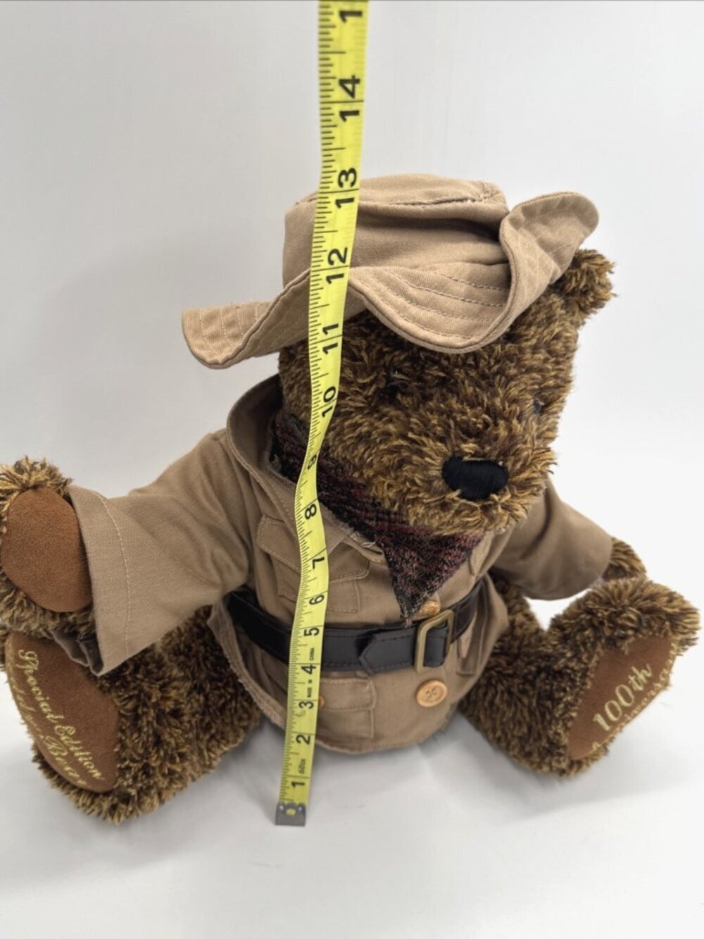 Talking Roosevelt Teddy Bear Plush 100th Collectors Edition Safari Dan Dee WORKS